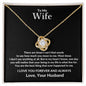 To My Wife, There Are Times | Love Knot Necklace | 23124