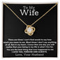To My Wife | There Are Times | Love Knot Necklace | BC2334