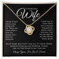 To My Beautiful Wife | Love Knot Necklace | Moods & Moments | BC