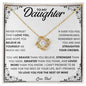 To My Daughter | Never Forget That I Love You | Love Knot Necklace | WC23216