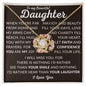 To My Daughter | Love Knot Necklace | I Love You