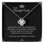 To My Beautiful Wife | Love Knot Necklace | Color Card