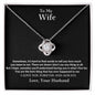 To My Wife | I Live For You | Love Knot Necklace | BC 23115