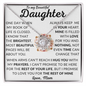 To My Beautiful Daughter | Love, Mom | Love Knot Necklace