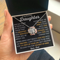 To My Beautiful Daughter | Love, Dad | Love Knot Necklace