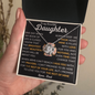 To My Beautiful Daughter | Love, Dad | Love Knot Necklace