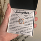 To My Beautiful Daughter | Love, Mom | Love Knot Necklace