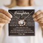 To My Daughter | Love Knot Necklace | I Love You