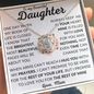To My Beautiful Daughter | Love, Mom | Love Knot Necklace