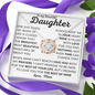 To My Beautiful Daughter | Love, Mom | Love Knot Necklace