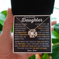 To My Beautiful Daughter | Love, Dad | Love Knot Necklace