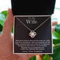 To My Wife | There Are No Words | Love Knot Necklace | BC2334