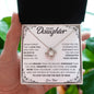 To My Daughter | Never Forget That I Love You | Love Knot Necklace | WC23216