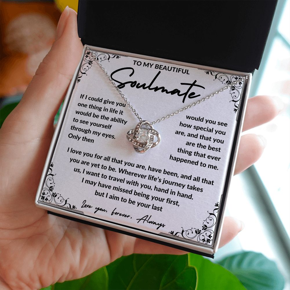 To My Beautiful Soulmate | Love Knot Necklace | WC2324