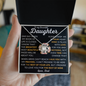 To My Beautiful Daughter | Love, Dad | Love Knot Necklace