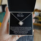To My Wife | There Are No Words | Love Knot Necklace | BC2334