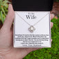 To My Wife | Sometimes | Love Knot Necklace | WC2334