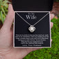 To My Wife | There Are No Words | Love Knot Necklace | BC2334