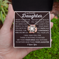 To My Daughter | Love Knot Necklace | I Love You