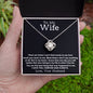 To My Wife | There Are Times | Love Knot Necklace | BC2334