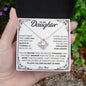 To My Daughter | Never Forget That I Love You | Love Knot Necklace | WC23216