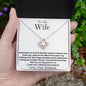 To My Wife | Sometimes | Love Knot Necklace | WC2334