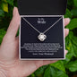 To My Wife | I Live For You | Love Knot Necklace | BC 23115