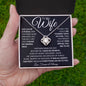 To My Wife | Love Knot Necklace | BC