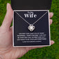 To My Wife | Love Knot Necklace | BC23127