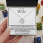 To My Wife | Sometimes | Love Knot Necklace | WC2334