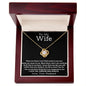 To My Wife | There Are Times | Love Knot Necklace | BC2334