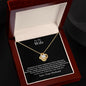 To My Wife | I Live For You | Love Knot Necklace | BC 23115