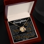 To My Beautiful Daughter | Love, Dad | Love Knot Necklace