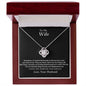 To My Wife | I Live For You | Love Knot Necklace | BC 23115