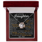 To My Beautiful Daughter | Love, Dad | Love Knot Necklace