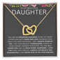 To My Beautiful Daughter | Interlocking Hearts | Color Card G