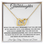 To My Granddaughter | Interlocking Hearts