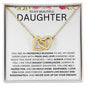 To My Beautiful Daughter | Interlocking Hearts | Color Card W