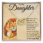 To My Daughter | I Love You | Interlocking Hearts Necklace