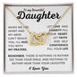 To My Beautiful Daughter | Interlocking Hearts