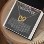 To My Beautiful Daughter, Love Dad | Interlocking Hearts