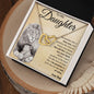 To My Daughter | Interlocking Hearts | Love Dad | Lion with Cub