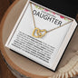 To My Beautiful Daughter | Interlocking Hearts | Color Card W