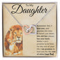 To My Daughter | I Love You | Interlocking Hearts Necklace