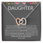 To My Beautiful Daughter, Love Dad | Interlocking Hearts