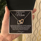 To My Beautiful Mom | Interlocking Hearts Necklace | BC23215