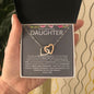 To My Beautiful Daughter, Love Dad | Interlocking Hearts