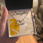 To My Daughter | Interlocking Hearts | Love Dad | Lion Silouette