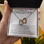To My Beautiful Daughter | Interlocking Hearts | Color Card W