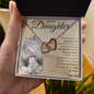 To My Daughter | Interlocking Hearts | Love Dad | Lion with Cub